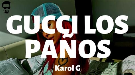 gucci los paños letra|letra de Gucci los panos.